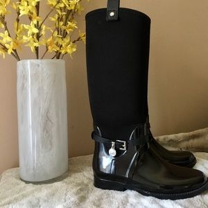 Michael Kors charm stretch rain boots size 7